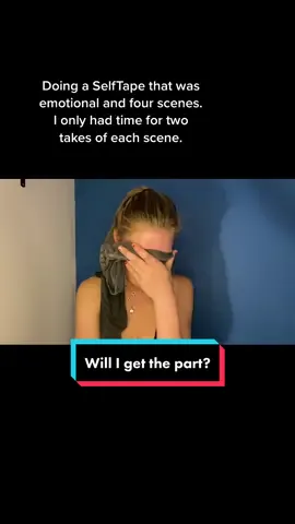Do you think I will get the part? Yes or no?            Yikes. #actor #actress #selftapestruggles #selftapeaudition #audition #selftape #selftapefail #fyp