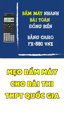 Giải nhanh bài toán Đồng Biến bằng máy tính siêu đơn giản #toanhoc #LearnOnTikTok #hoccungtiktok #thptqg2022 #luyenthi #fyp #thaytrieudaytoan #genzlife