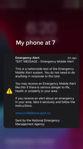 It scared me lol. #alert #nz #alarm #fyp #iphone #7