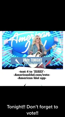 @HunterGirl #americanidol #vote #huntergirl #winchestertn