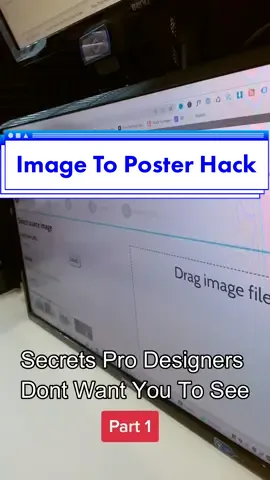 Quickly convert any picture into a big poster. #designedit #postertrend #designpost #usefulwebsite @mronlinereviewer