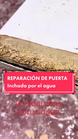 A PROBLEMAS SOLUCIONES! Reparación de puerta hinchada por el agua. #reparacion #carpinteria #reparaciones #agua
