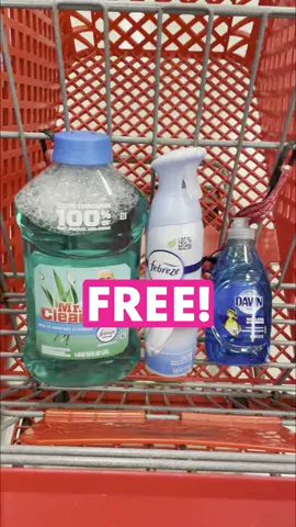 🎯FREE Dawn, Mr. Clean & Febreze at Target!  Go to: 👉🏻TinaLikes.com/clean16👈🏻 #dawn #mrclean #febreze #cleaningproducts