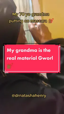 @drnatashahenry The real material Gworl of the family 💅🏾 got it from my grandma #materialgworl #BeautyTok #skincareblogger #olderskin #olderskincare
