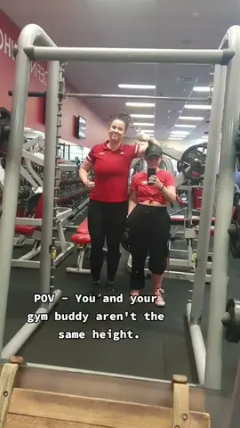 Different size - Same goals. #fyp #snapfitness ##GymTok#gym #gymhumour #gymbuddy #sizedoesntmatter