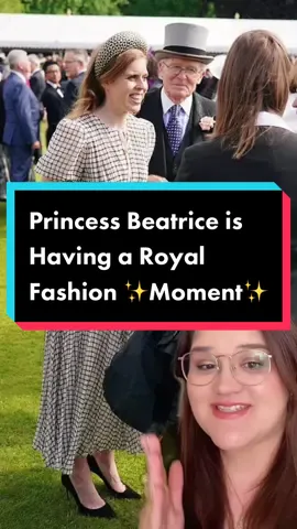 #PrincessBeatrice is having a #royalfashion moment and I am here 👏🏻 for 👏🏻 it 👏🏻 #royalstyle #gardenparty #royaltea #katemiddleton #royalfamily #duchessofcambridge