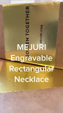 Absolutely in love with my Engravable Rectangular Necklace ! #mejuri #finecrew #mejurifinecrew #mejuripartner #dailydoseofj #jewelry  #fypシ