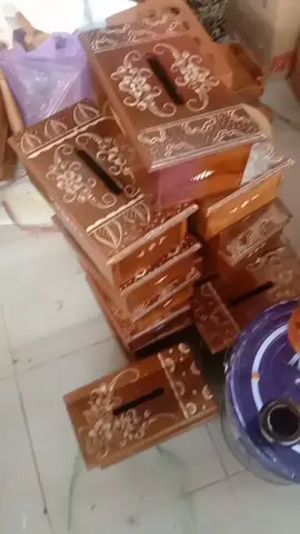 tempat tisu #kayujatiasli #seniukir #fyp #fypシ゚viral