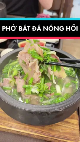 Lần đầu ăn thử phở bát đá và mê luôn 🤤 #food #homnayangi #ancungtiktok #reviewanngon #reviewhanoi #pho #phovietnam #phobatda #hanoi #vtmgr #amthuchanoi #fyp