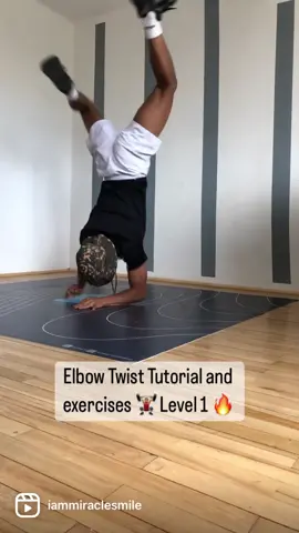 Elbow Twist Tutorial Level 1 🔥 🏋🏽‍♂️ #bboy #breakdance #dance #dancelife #tutorial #exercise #workout #fypシ
