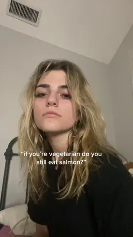 that would be pescatarian maam