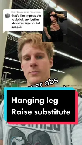 Reply to @alluzhin alternative to hanging leg raises for fat people