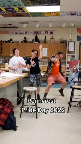 Penncrest High School Pride Day 2022. Thanks @bigdamnband #teachertok #penncrestpride #dance #reverendpeytonsbigdamnband