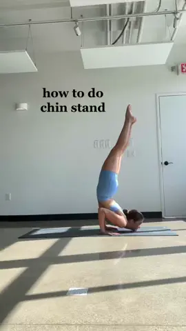 how to do chin stand #yoga #yogatutorial #yogatips #yogapose #chinstand #advancedyoga #yogagirl #10MillionAdoptions￼