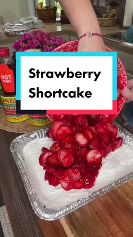 Strawberry shortcake! For Memorial Day! 🍓 🇺🇸 ♥️ #memorialdayrecipes #strawberryshort #EasyRecipe
