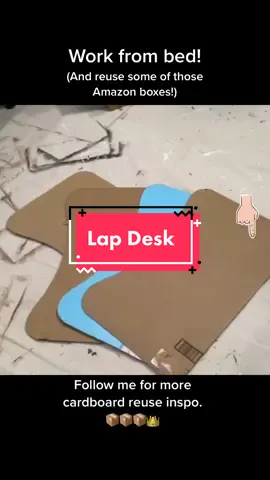 #lapdesk #beddesk #workfromhome #homeoffice #wahm #diydesk #cardboard #diyfurniture