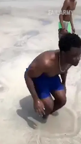 It’s all fun and games until high tide…🌊🤣#FailArmy..#beach #Summer #ocean #fail #funny #funnyfail
