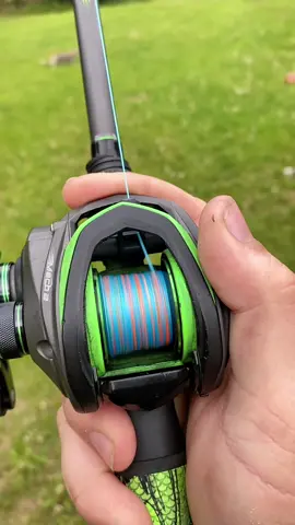 Multicolor Line looking fire #fishingline #baitcater #fyp #fishing