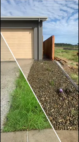 Another job completed ✅ #beforeandafter #landscape #grassitsurfaceandconstruction #steppingstones #syntheticgrass #construction #new #newhome