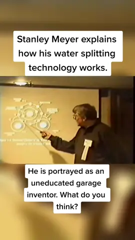 Stanley Meyer describes his water splitting technology. #stanleymeyer #waterpoweredcar #waterfuelcell