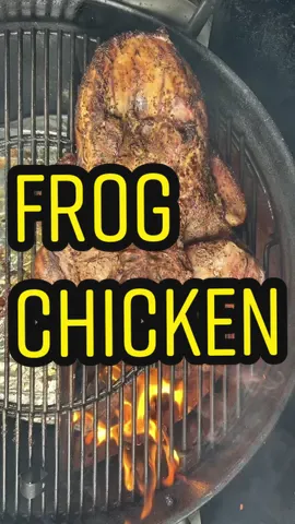 @alfrugoni Frog chicken. Fun way to splay out the bird. Nice alternative to the spatchcock. #bbq #bbqchicken #smokedmeat #bbqtips #howto #LearnOnTikTok #summervibes #chicken #frogchicken