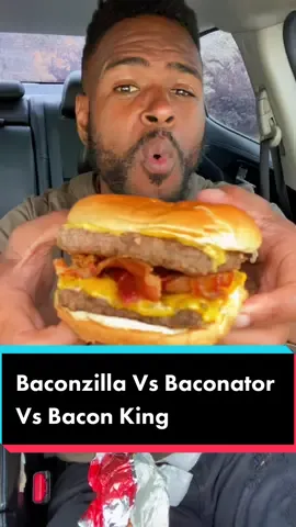 Who has The Best Bacon Burger? @Checkers and Rally's Vs @Wendy’s Vs @burgerking . #fyp #entertainment #baconzilla #baconator #baconking #wendys #burgerking #checkers #ncfoodie #travelfoodie #tiktokviral #bestburgers #fastfood #foodreview #burgerreview ##FoodLover#foodporn #tastetest