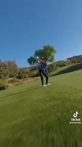 Tom Brady’s golfing shot by a drone! 🏌️‍♂️👀 @Tom Brady #golfing #holeinone #viral