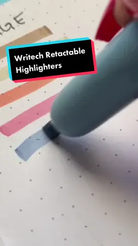 #ad Writech Retractable Highlighters smear tests. #writech #writechpens Sponsored by @writechpens #pentok #bulletjournaling