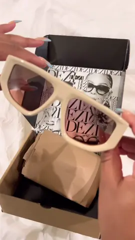 Summer Babies!! Dezi Backtrack in the color Blushed Bone >>>> I’m obsessed! #unboxing #MadewithKAContest #luxuryunboxing #summervibes #sunglasses #Lifestyle #aesthetic #fyp #dezi