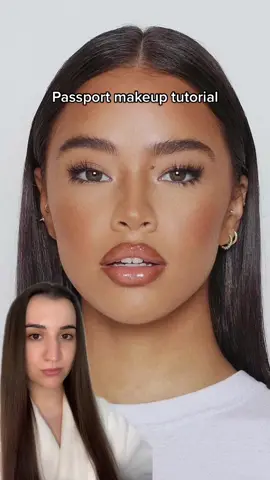 Next time I'll take the photo too 👀 #passportmakeup #makeuptutorial