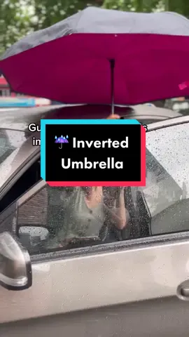 You’ll want this inverted umbrella that keeps you dry! #tiktokshop #tiktokmalaysia #tiktokmademebuyit #nabentertainment #fyp #viral