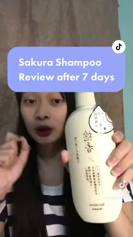Sakura Shampoo Review after 7 days #antihairfallshampoo #japaneseshampoo #sakura #frizzyhair #dandruffsolution #antiinflammatory
