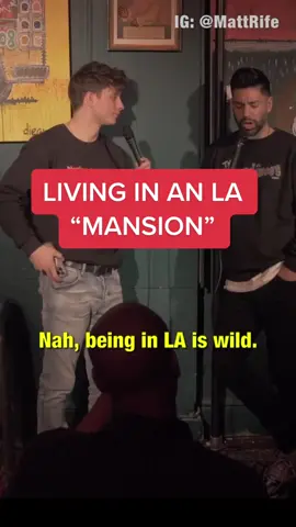 Yoo @Martin Amini living the “good life”😂 #comedy #standup #standupcomedy #funny #improv #la #losangeles #mattrife