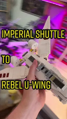 We build a Rebel U-Wing out of an Imperial Shuttle! #lego #starwars #rogueone #uwing #imperialshuttle #alternatebuild #fyp @dannyfordjohnson