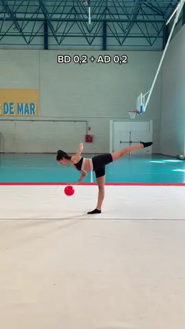 Dificultades sencillas con ADs de pelota 😊 #ball #rhythmicgymnastics #bds #ritmica #daritmica