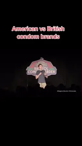 American vs British condom brands #fyp #standup #comedy