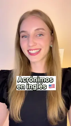 Acrónimos en inglés 🇺🇸 #ariannitalagringa #ingles #aprendeingles #learnenglish #english #inglesonline #englishteacher #mexico #venezuela #colombia #españa #argentina #chile #peru #miami #pronunciation #inglesfluido #aprenderinglesrapido #englishgrammar #cursoinglesonline