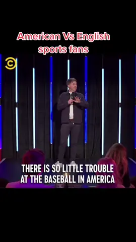 American Vs English sports fans #fyp #standup #comedy