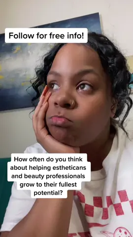 I meaaaannnn I love y’all and I just wanna see y’all succeed! I drop all kinds of free game on here and YT! #newesthetician #estheticianstudentlife #LearnOnTikTok