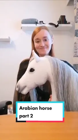Making a white arabian for sale part 2 #arabianhorse #tutorial #DIY #handcraft #makingof #keppihevonen #käpphäst #stickhorse #hobbyhorse #steckenpferd #equineart