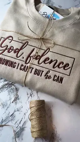 🙏🏾BUT GOD‼️ #god #godfidence #knowingicantbuthecan #custom #fyp #embroidery #supportsmallbiz #handmade #handmadewithlove #pressurebydiamond #crewneck #faith #butgod