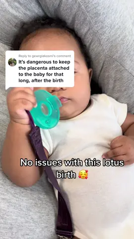 Reply to @gewrgiakosmi  no issues with this one 🥰 she’s now three months and healthy #lotusbirthbaby #saialove #the9fingerway #4you #4u #4yp #medfree #breastfed #homebirthbaby #homebirth