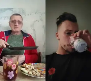 #дуэт с @internet1304 #дед #пойдемкушатьблины #блины #кушатьблины