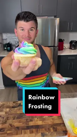 #Pride #bakeitwithaj #rainbow #baking #gay #fyp #cupcakes #FoodTok #kitchentok #pridemonth #cool #DIY #easy
