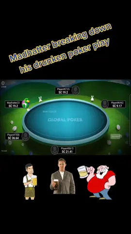 #poker #pokertiktok #madhatterpoker #onlinepoker #pokeronline #drunkpokerplayers
