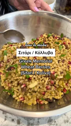 In honour of Ψυχοσάββατο / Psihosavato, my mama and I made σιτάρι / sitari to commemorate our heavenly family members. 🕊🙏 You also make this at 40 days, 6 months, 1 year, 3 years, etc. #mybigfatgreekfam #greekfamily #greekorthodox #greekorthodoxchristian #christiantoker #churchtok #greekrecipes #greeklife #greektok #greecetok #greekchurch