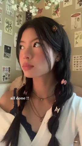 i feel like a fairy w this hairstyle <3 #hair #hairstyle #cutehairstyle #flowers #fairy