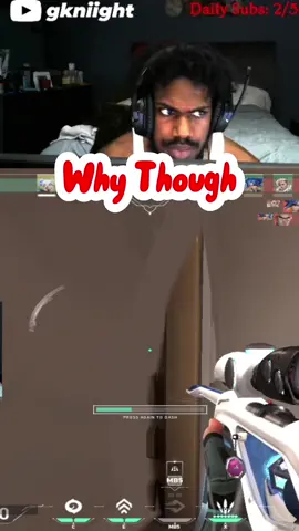 But yeah, John can perfectly run across my screen shooting and land every bullet. #Valorant #gaming #valorantclips #streamer #fyp #gkniight