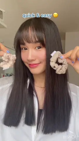 5 minutes korean curly hairstyle 🥟 #fyp #foryou #koreanhairstyle #curlyhair #hairstyletutorial #cambodia