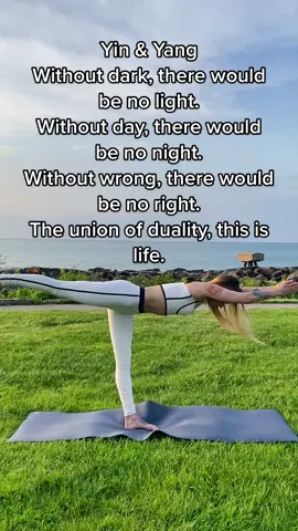 Yin & Yang - Warrior 3 pose / Virabhadrasana 3 #yoga #yogapose #warriorpose #yogainspiration #yogamotivation #yinandyang #yogapractice @aloyoga @mandukayoga